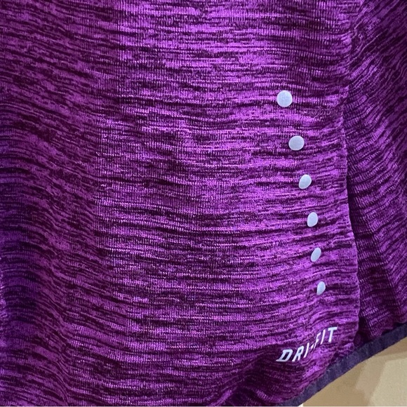 Nike Woman’s Purple Dri Fit Quarter Zip long Sleeve Activewear Workout Top Small - Picture 6 of 7